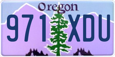 OR license plate 971XDU