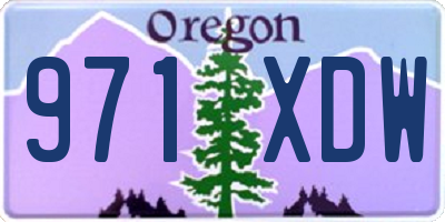 OR license plate 971XDW