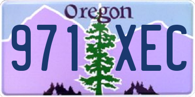 OR license plate 971XEC