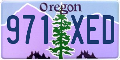 OR license plate 971XED