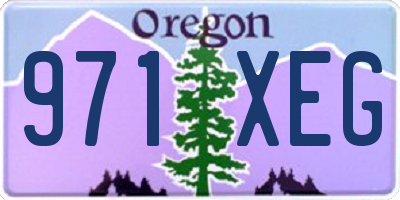 OR license plate 971XEG