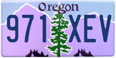 OR license plate 971XEV