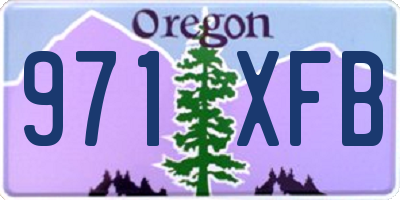 OR license plate 971XFB