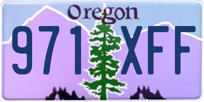 OR license plate 971XFF