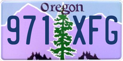 OR license plate 971XFG