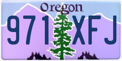 OR license plate 971XFJ