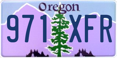 OR license plate 971XFR