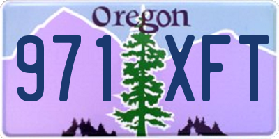OR license plate 971XFT