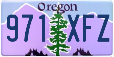 OR license plate 971XFZ