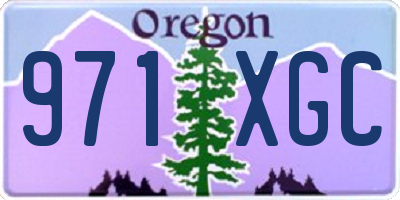 OR license plate 971XGC