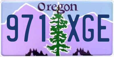 OR license plate 971XGE