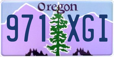 OR license plate 971XGI