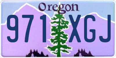 OR license plate 971XGJ