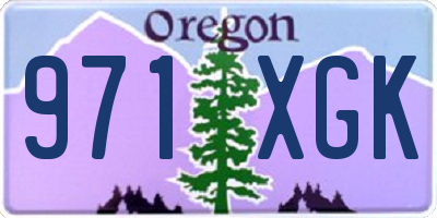 OR license plate 971XGK
