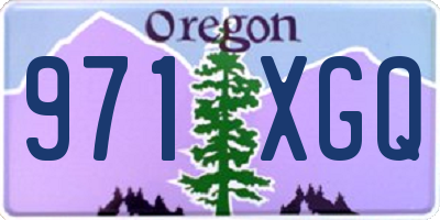 OR license plate 971XGQ