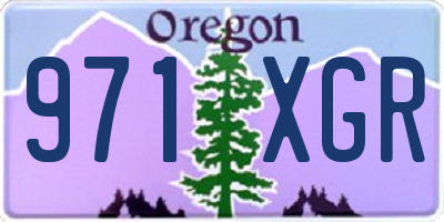 OR license plate 971XGR