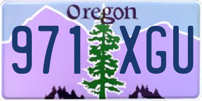 OR license plate 971XGU