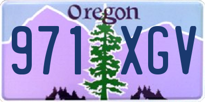 OR license plate 971XGV