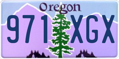 OR license plate 971XGX