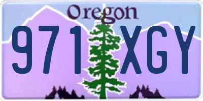OR license plate 971XGY