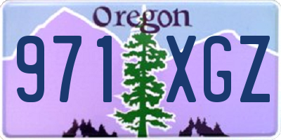 OR license plate 971XGZ