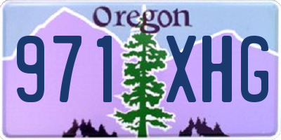 OR license plate 971XHG