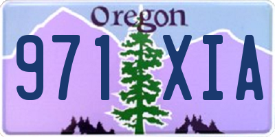 OR license plate 971XIA
