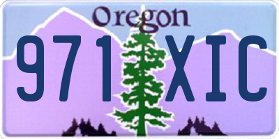 OR license plate 971XIC