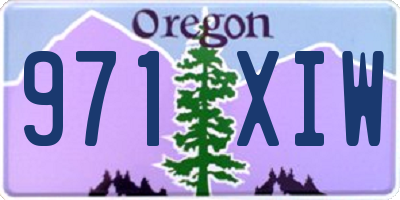 OR license plate 971XIW