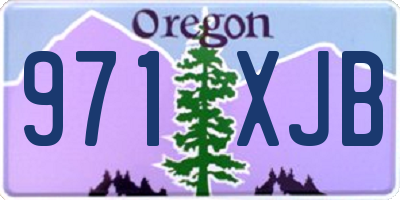 OR license plate 971XJB