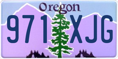 OR license plate 971XJG