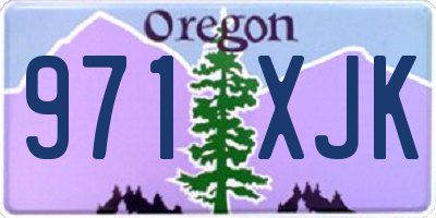 OR license plate 971XJK