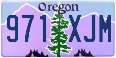 OR license plate 971XJM