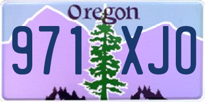 OR license plate 971XJO