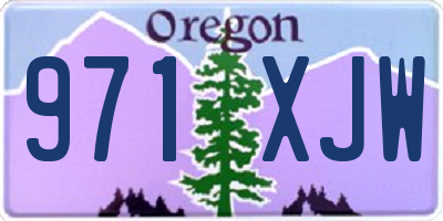 OR license plate 971XJW