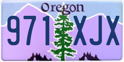 OR license plate 971XJX