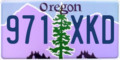 OR license plate 971XKD