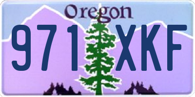 OR license plate 971XKF
