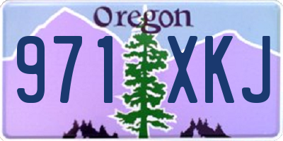 OR license plate 971XKJ