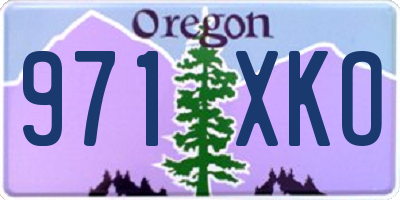 OR license plate 971XKO
