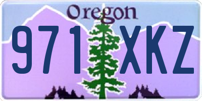 OR license plate 971XKZ