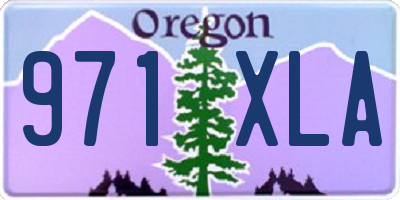 OR license plate 971XLA