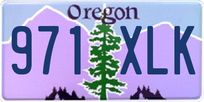 OR license plate 971XLK