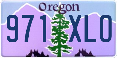 OR license plate 971XLO
