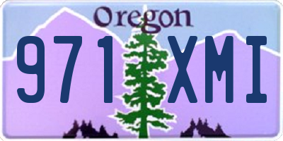 OR license plate 971XMI