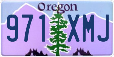 OR license plate 971XMJ