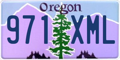 OR license plate 971XML