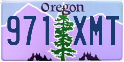 OR license plate 971XMT