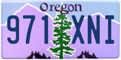 OR license plate 971XNI