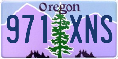 OR license plate 971XNS